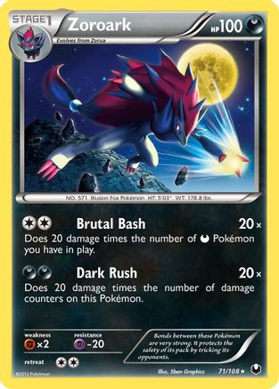 Zoroark - 71/108 [Dark Explorers] Reverse Holofoil
